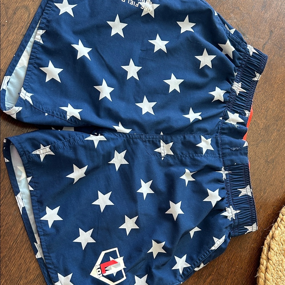 Kids Star Print Navy Shorts